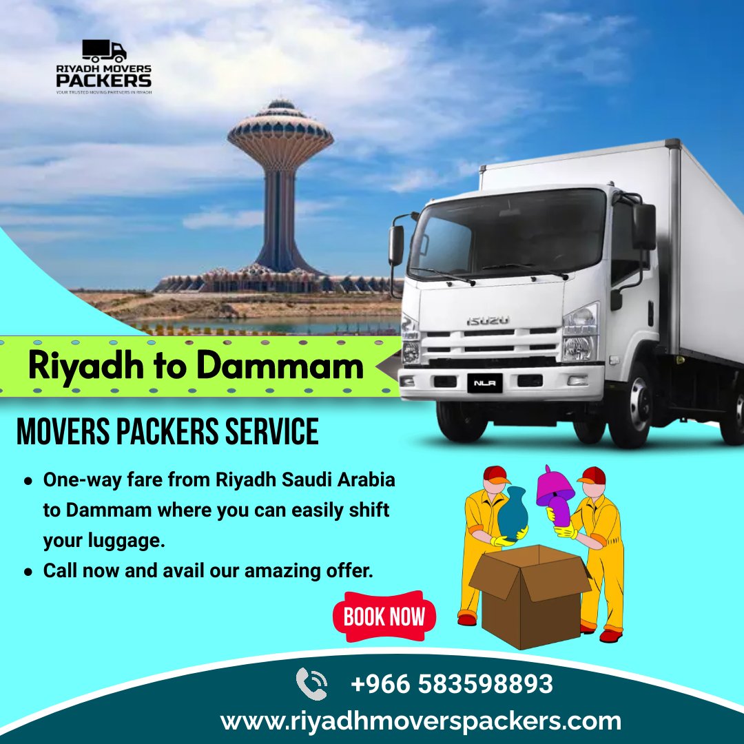 Riyadh to Dammam Movers Packers service
