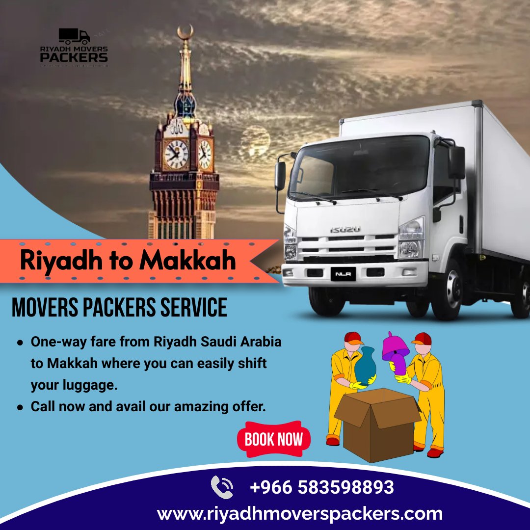 Riyadh to Makkah Movers Packers service