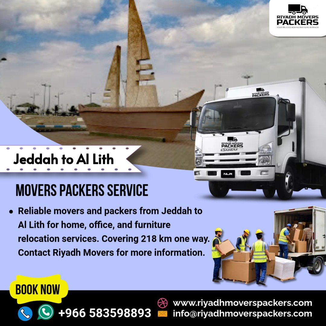 Jeddah to Al Lith Movers Packers Services