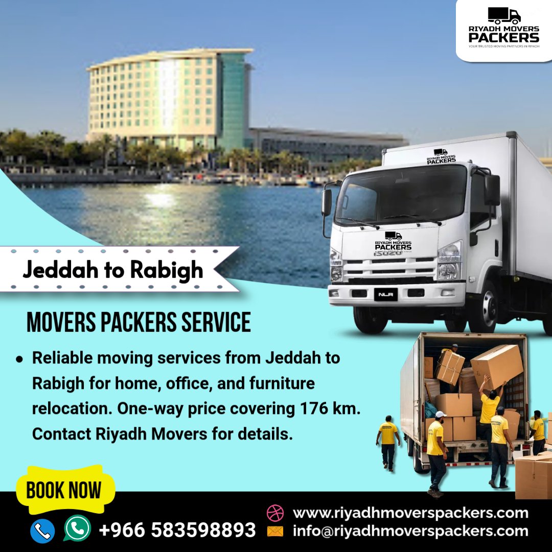 Jeddah to Rabigh Movers Packers Services