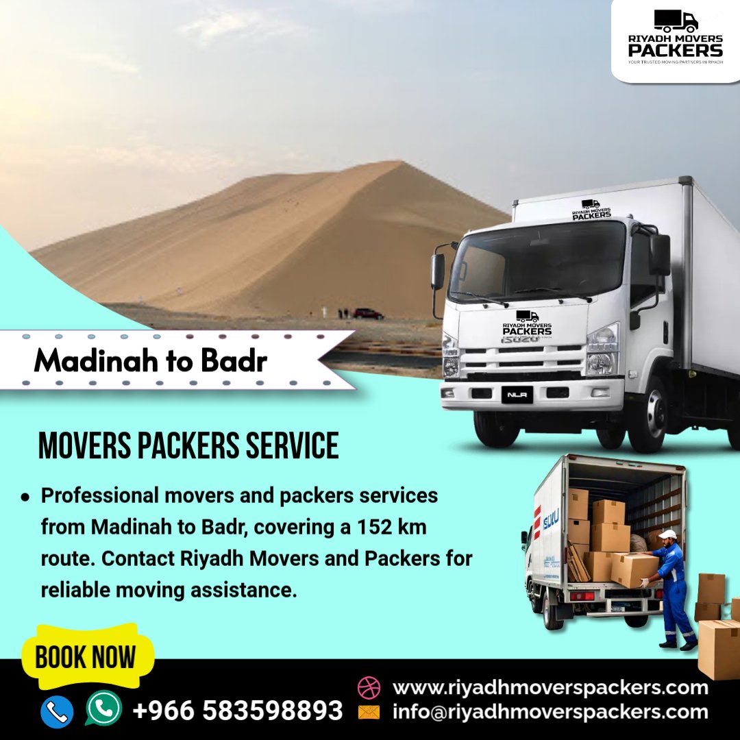 Madinah to Badr Movers and Packers Services