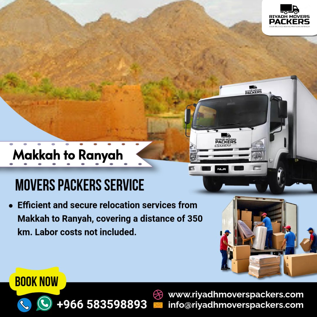 Makkah to Ranyah Packers Services