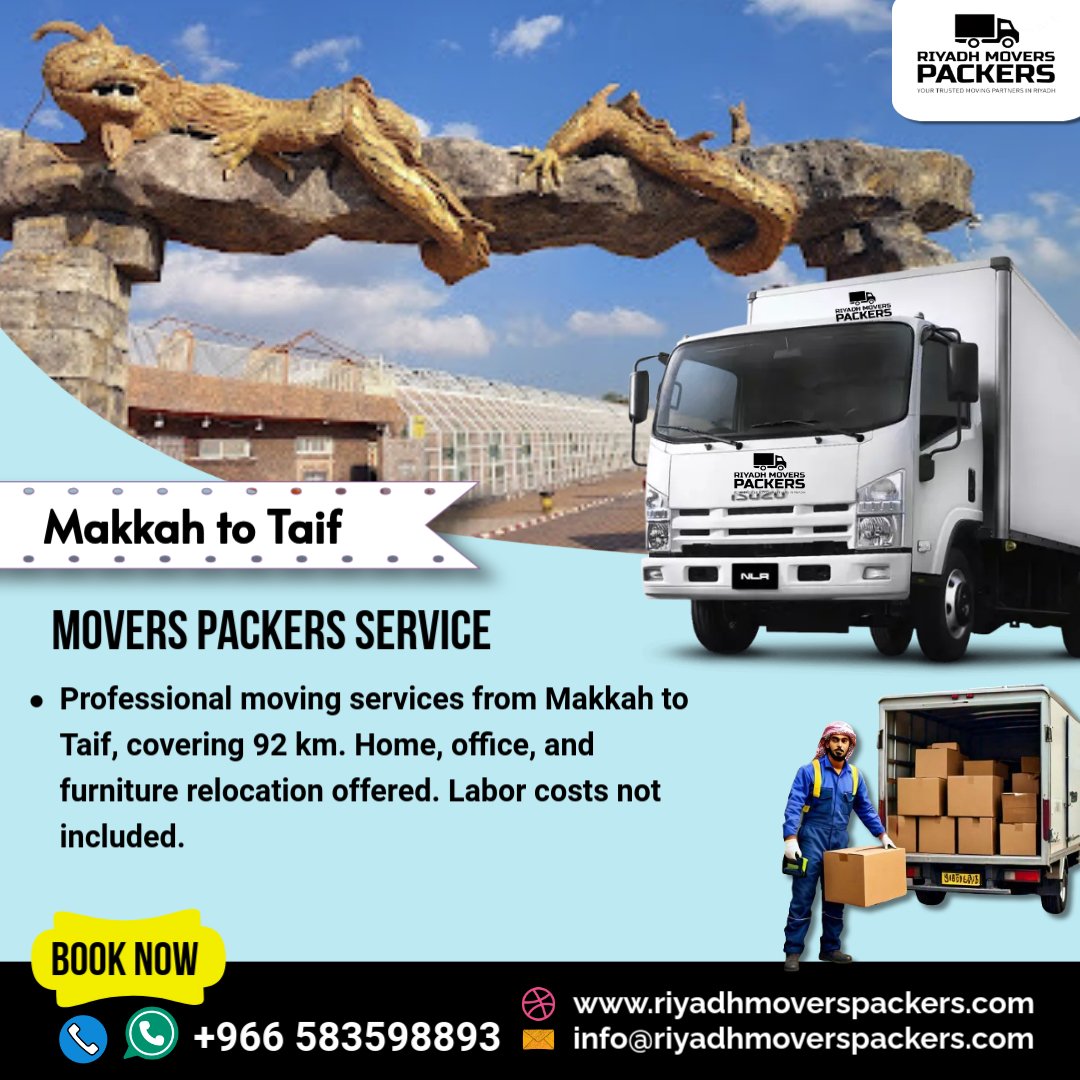 Makkah to Taif Movers Packers Services
