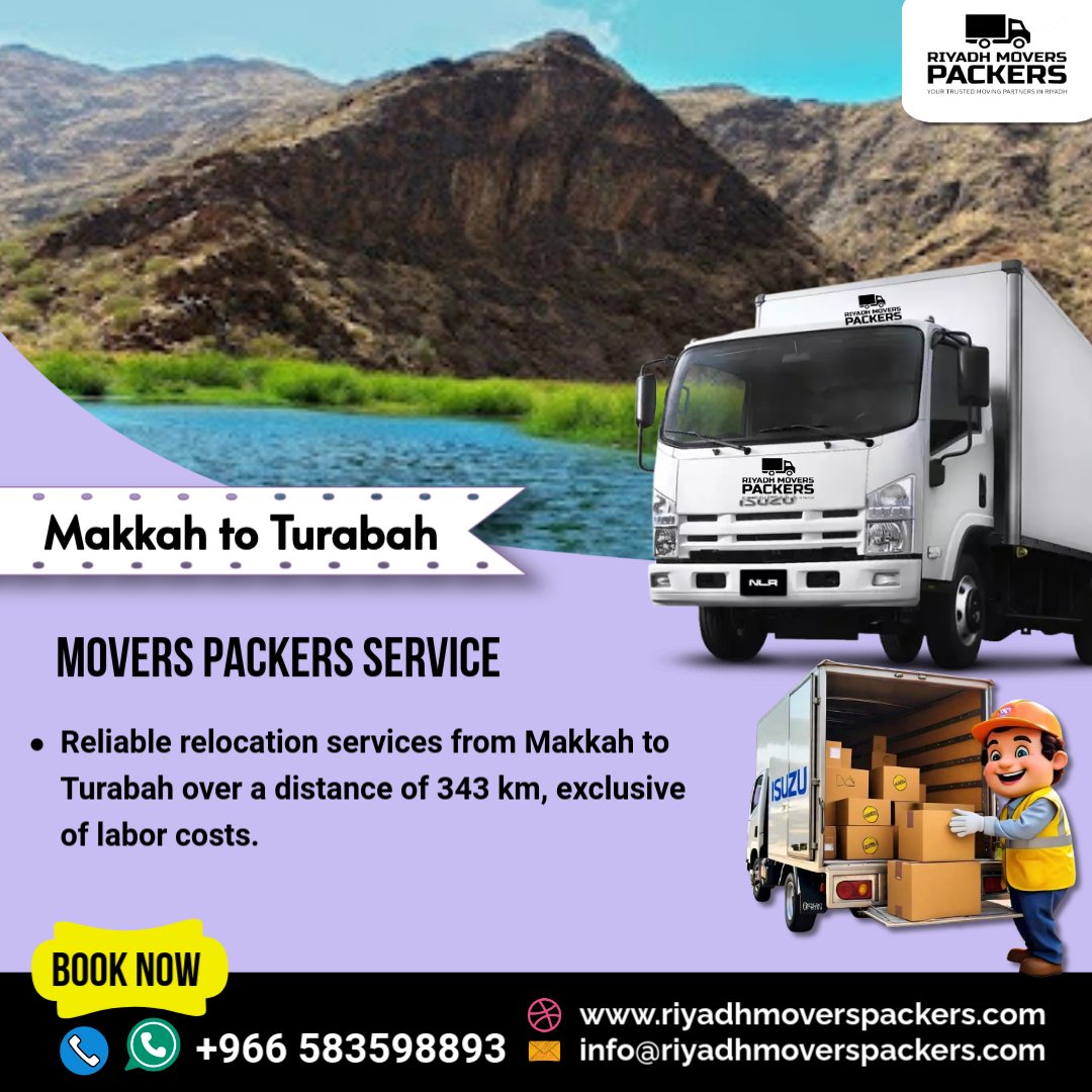 Makkah to Turabah Packers Services
