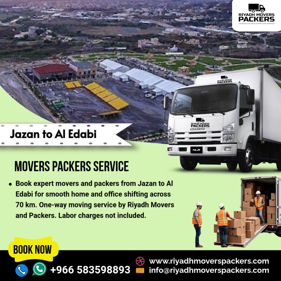 Jazan to Al Edabi Movers and Packers Services Home & Office Shifting One-Way Transfer (70 KM)